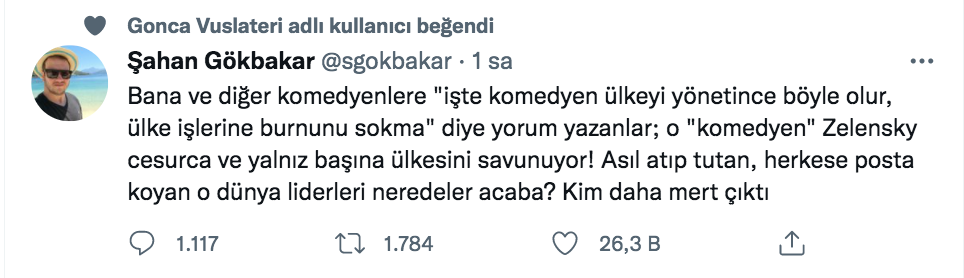 sahan gokbakar dan komedyen ulke yonetirse boyle olur soylemlerine sert yanit